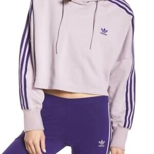 Addidas Cropped Hoodie, Size S